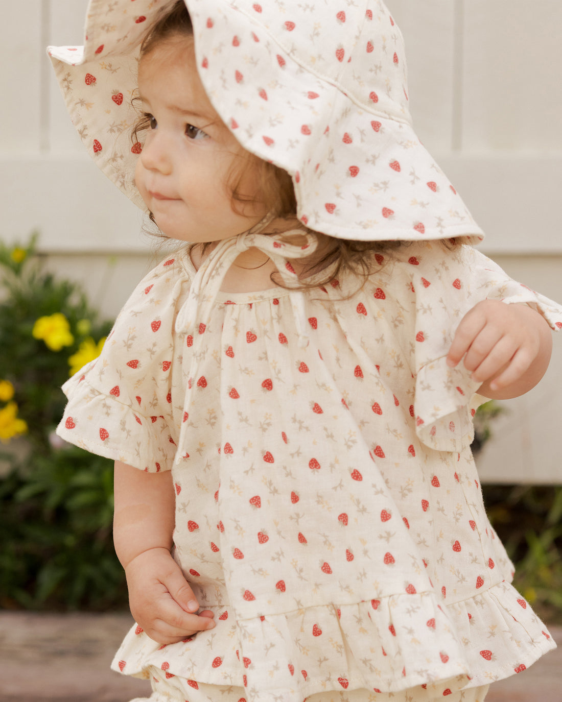 Floppy Sun Hat - Strawberry Fields - Twinkle Twinkle Little One