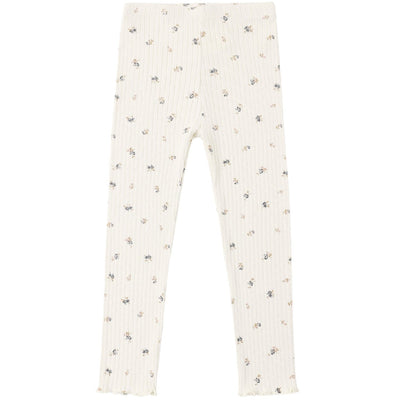 Rylee + Cru Ruffle Collar Bodysuit & Legging Set || Natural Ditsy