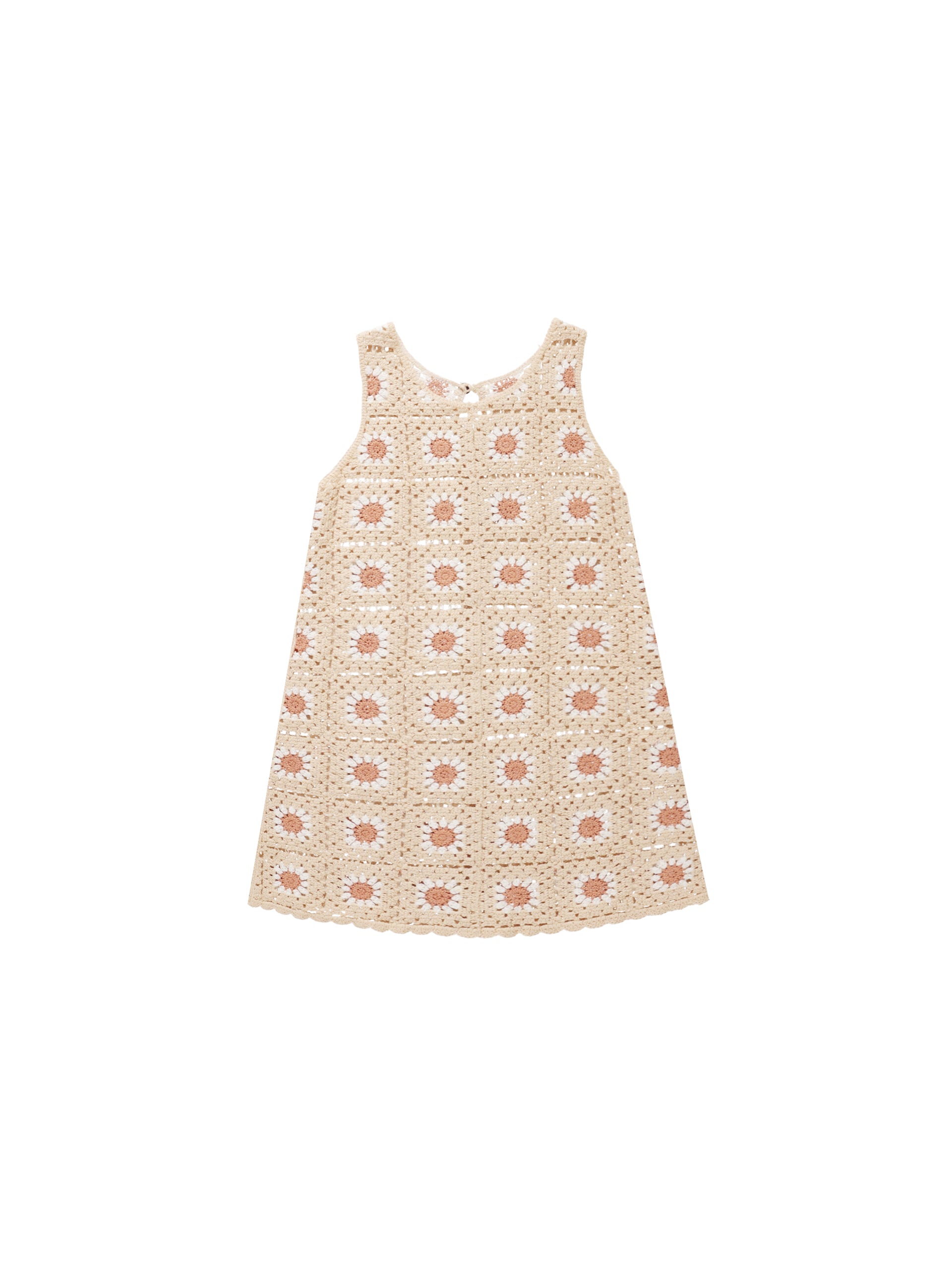 Crochet Tank Mini Dress - Floral - Twinkle Twinkle Little One
