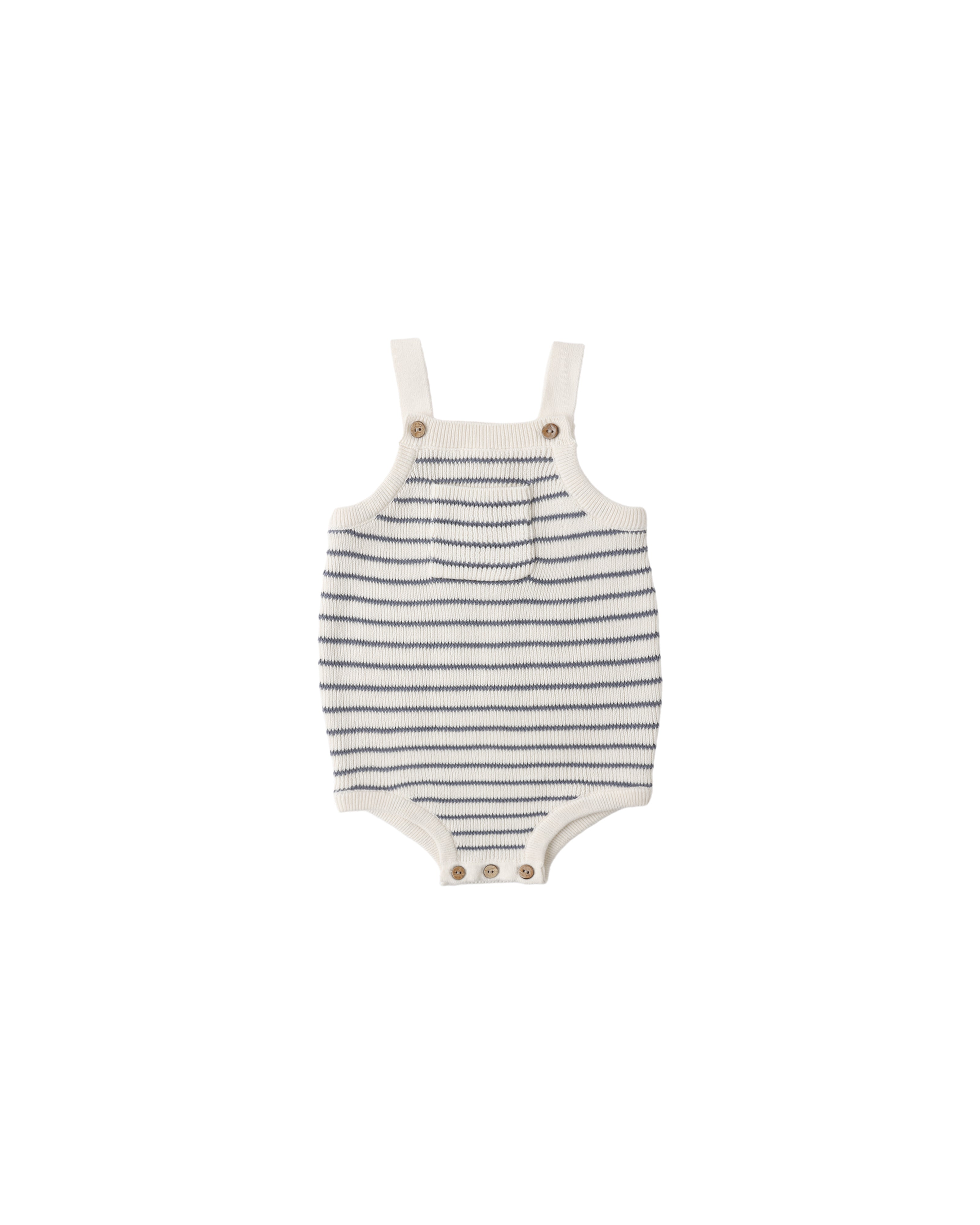 Ashton Knit Romper || Marine Stripe