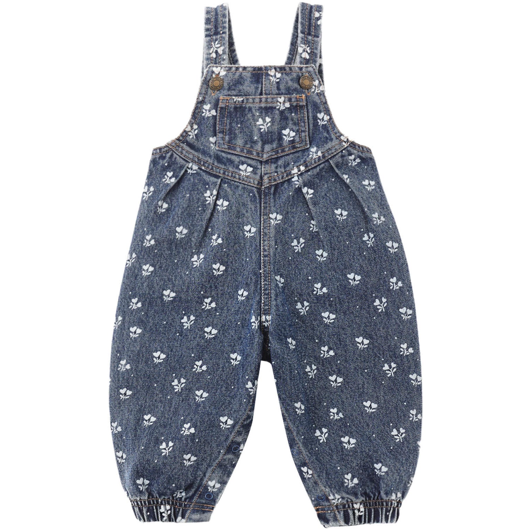 Rylee + Cru Vintage Overall || Heart Ditsy