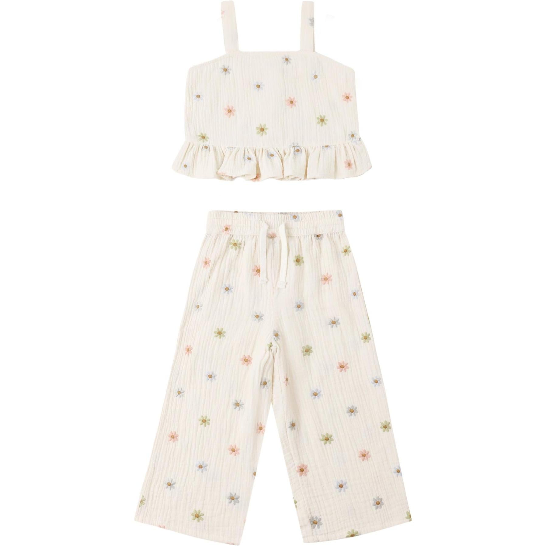 Rylee + Cru Kayli Set || Embroidered Daisies