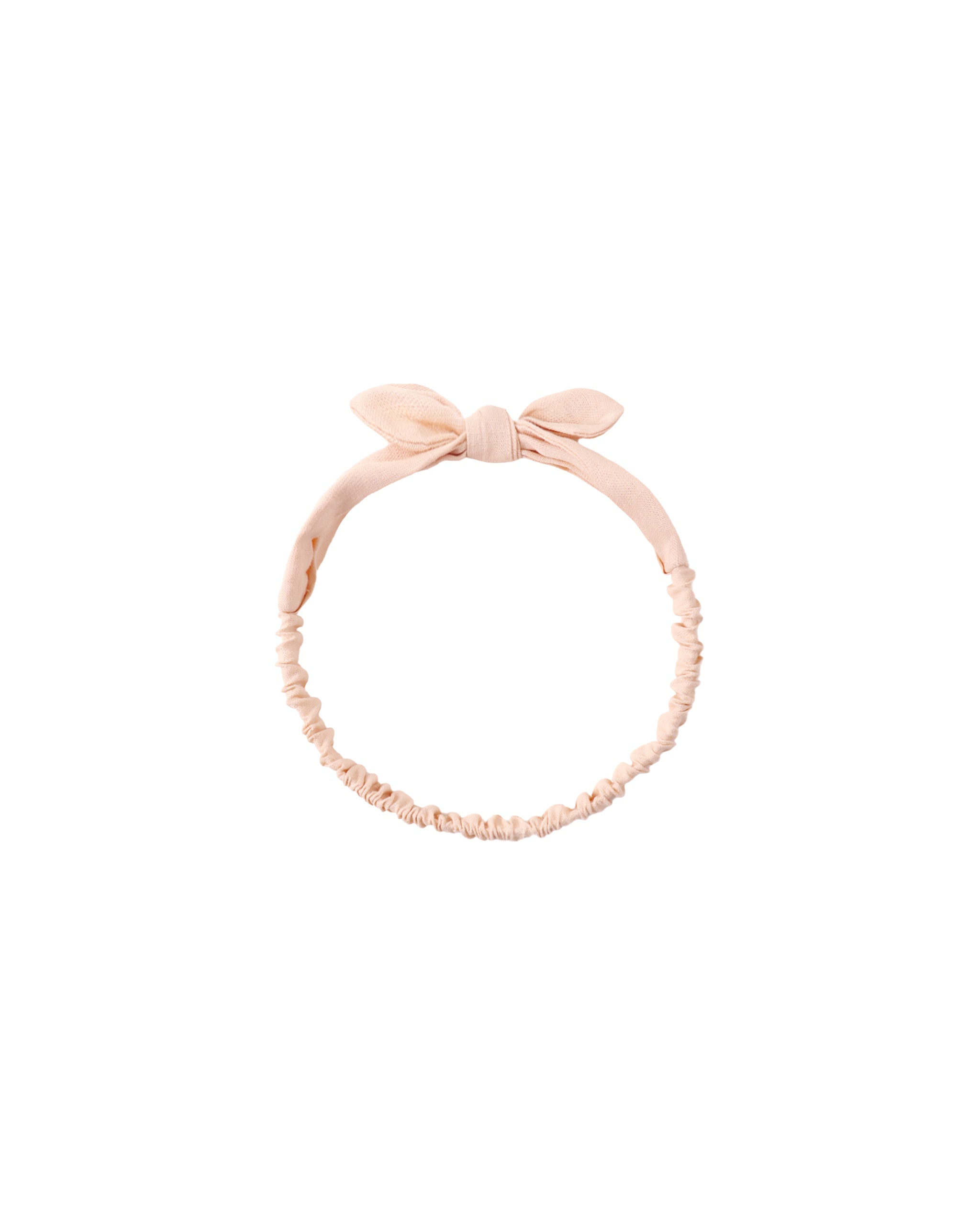 Baby Bow Headband || Blush