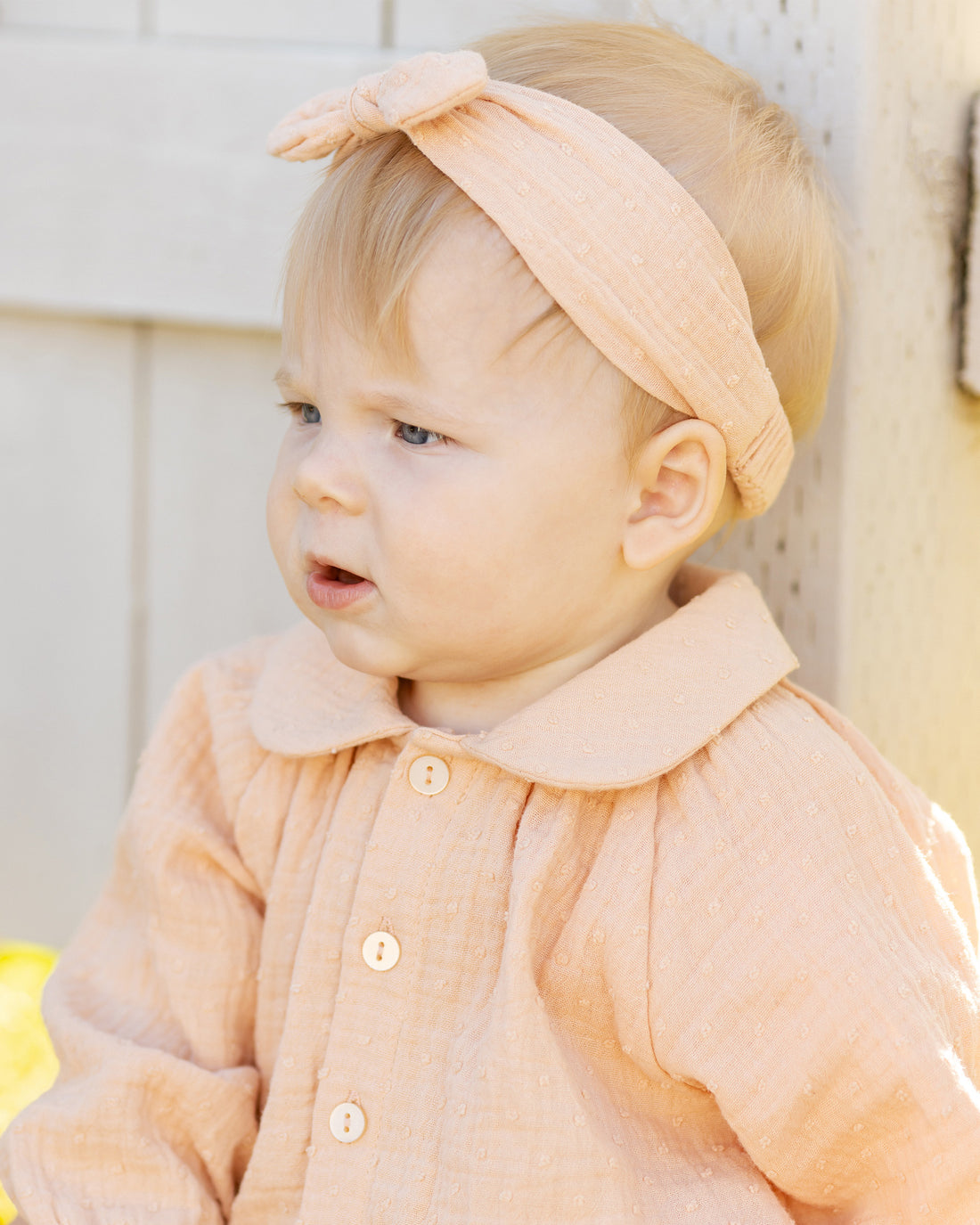 Baby Bow Headband -Apricot - Twinkle Twinkle Little One