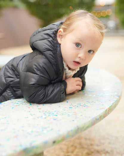 Roll Me Up Puffer-Black - Twinkle Twinkle Little One