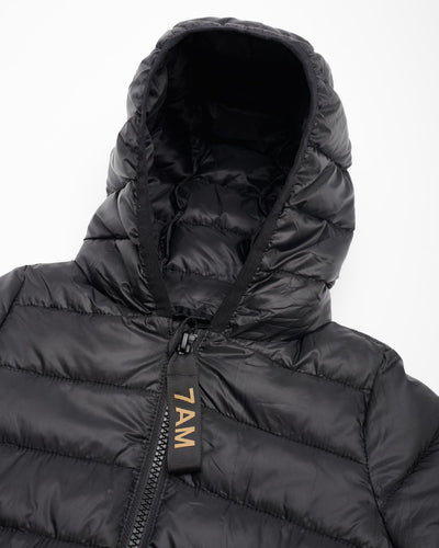 Roll Me Up Puffer-Black - Twinkle Twinkle Little One