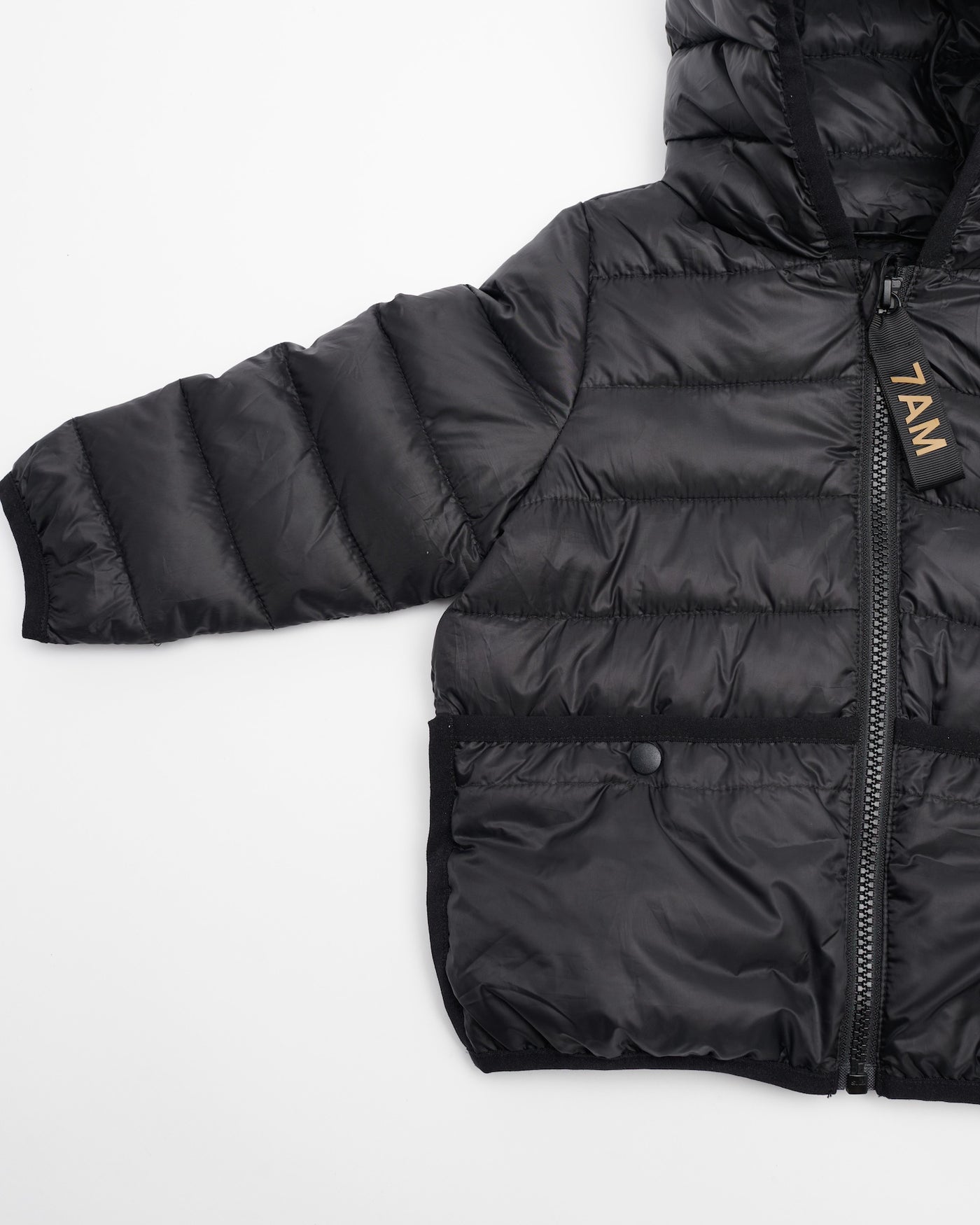 Roll Me Up Puffer-Black