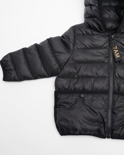 Roll Me Up Puffer-Black - Twinkle Twinkle Little One