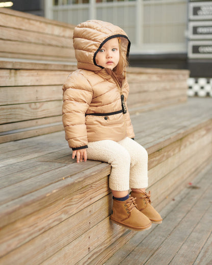 Roll Me Puffer-Tan Ecru - Twinkle Twinkle Little One