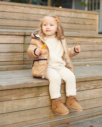 Roll Me Puffer-Tan Ecru - Twinkle Twinkle Little One