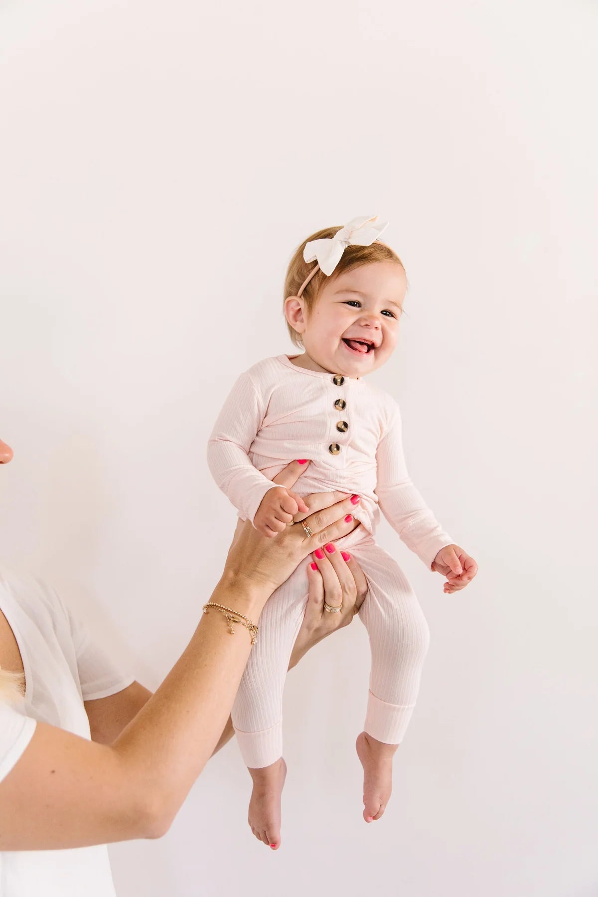 Lou Lou & Company Rosie Ribbed Top, Bottoms + Headband Set - Twinkle Twinkle Little One