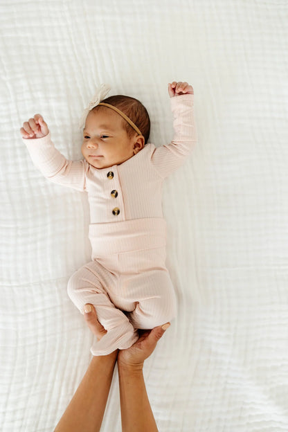 Lou Lou & Company Rosie Ribbed Top, Bottoms + Headband Set - Twinkle Twinkle Little One