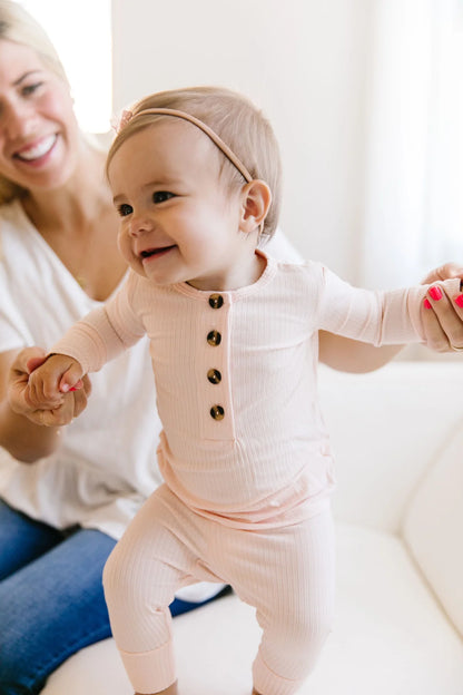 Lou Lou & Company Rosie Ribbed Top, Bottoms + Headband Set - Twinkle Twinkle Little One