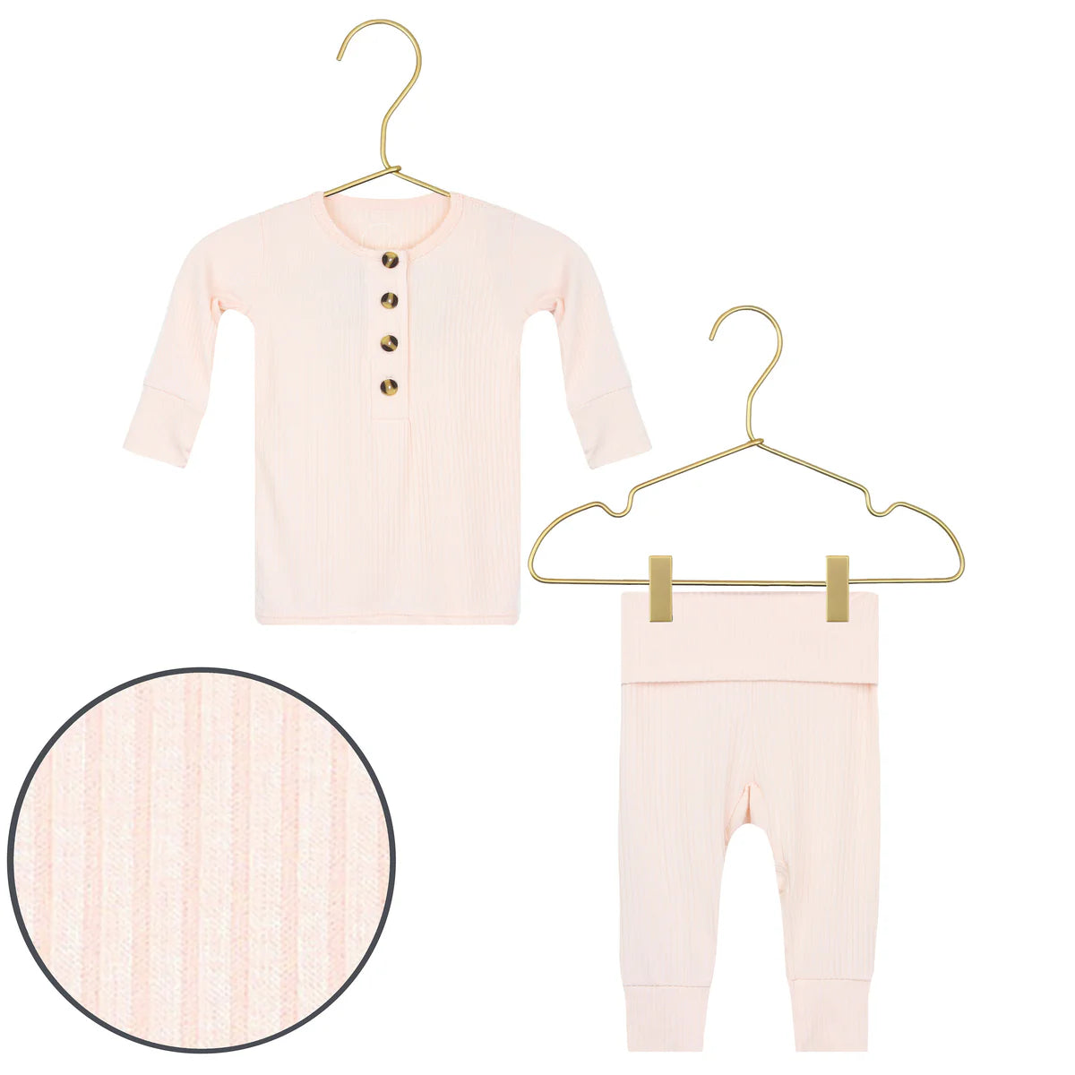 Lou Lou & Company Rosie Ribbed Top, Bottoms + Headband Set - Twinkle Twinkle Little One