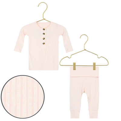 Lou Lou & Company Rosie Ribbed Top, Bottoms + Headband Set - Twinkle Twinkle Little One