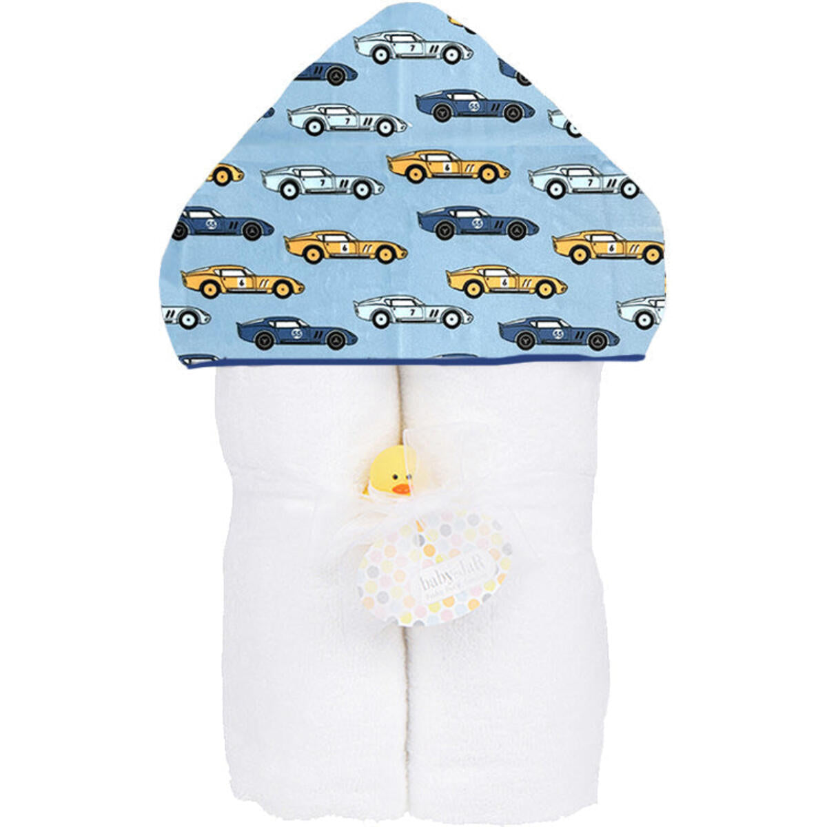 Race Cars Plush Deluxe Hooded Towel - Twinkle Twinkle Little One