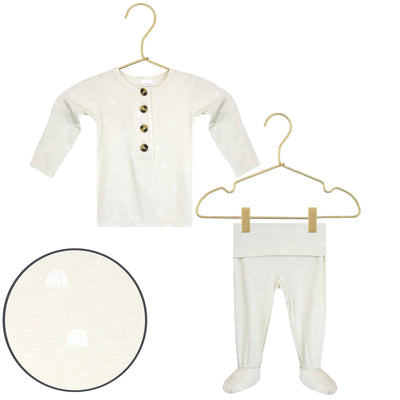 Rae Top, Bottom & Top Knot Hat Set - Twinkle Twinkle Little One