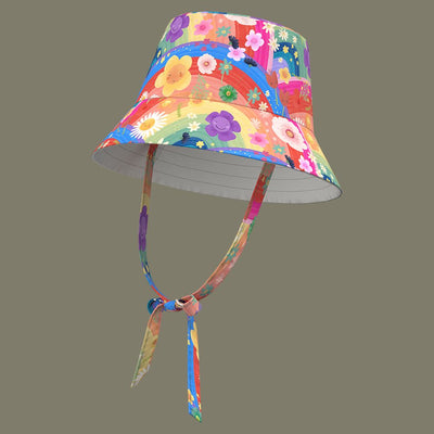 Rainbow Flowers Bucket Hat - Twinkle Twinkle Little One