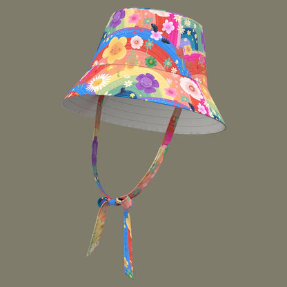 Rainbow Flowers Bucket Hat - Twinkle Twinkle Little One