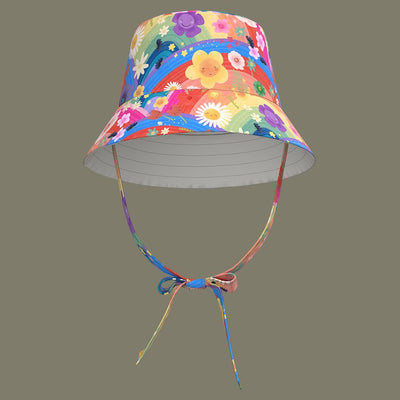 Rainbow Flowers Bucket Hat - Twinkle Twinkle Little One