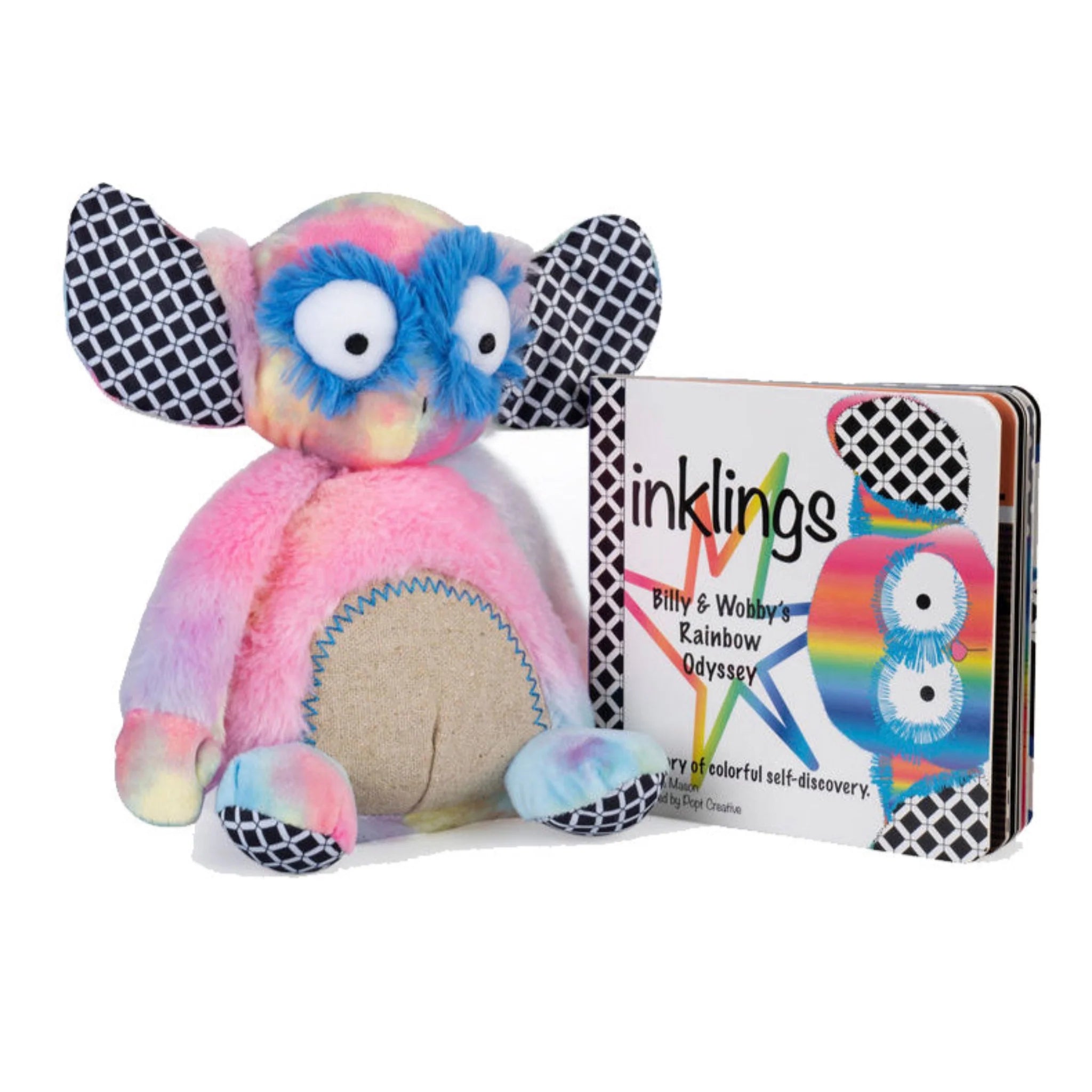 Rainbow Wobby Soft Toy & Infant Novel Set - Twinkle Twinkle Little One