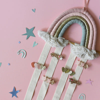 Rainbow Drops Clip Holder