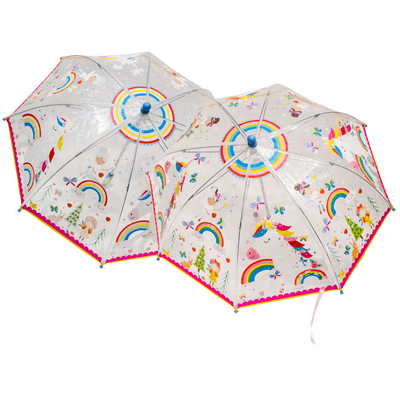 Rainbow Fairy Transparent Colour Changing Umbrella image 1