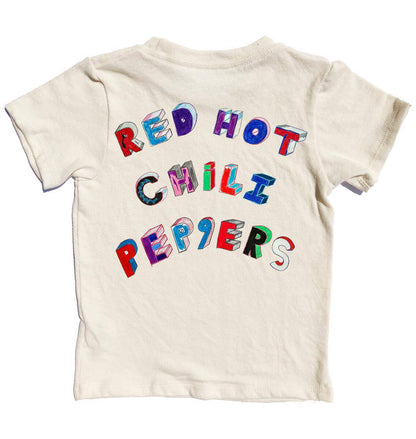 Rowdy Sprout Red Hot Chili Peppers Dirty White Organic Simple Tee