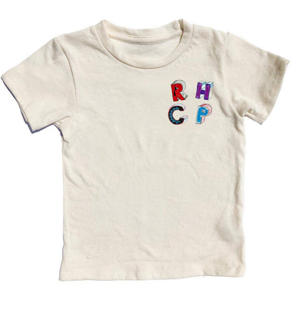 Rowdy Sprout Red Hot Chili Peppers Dirty White Organic Simple Tee