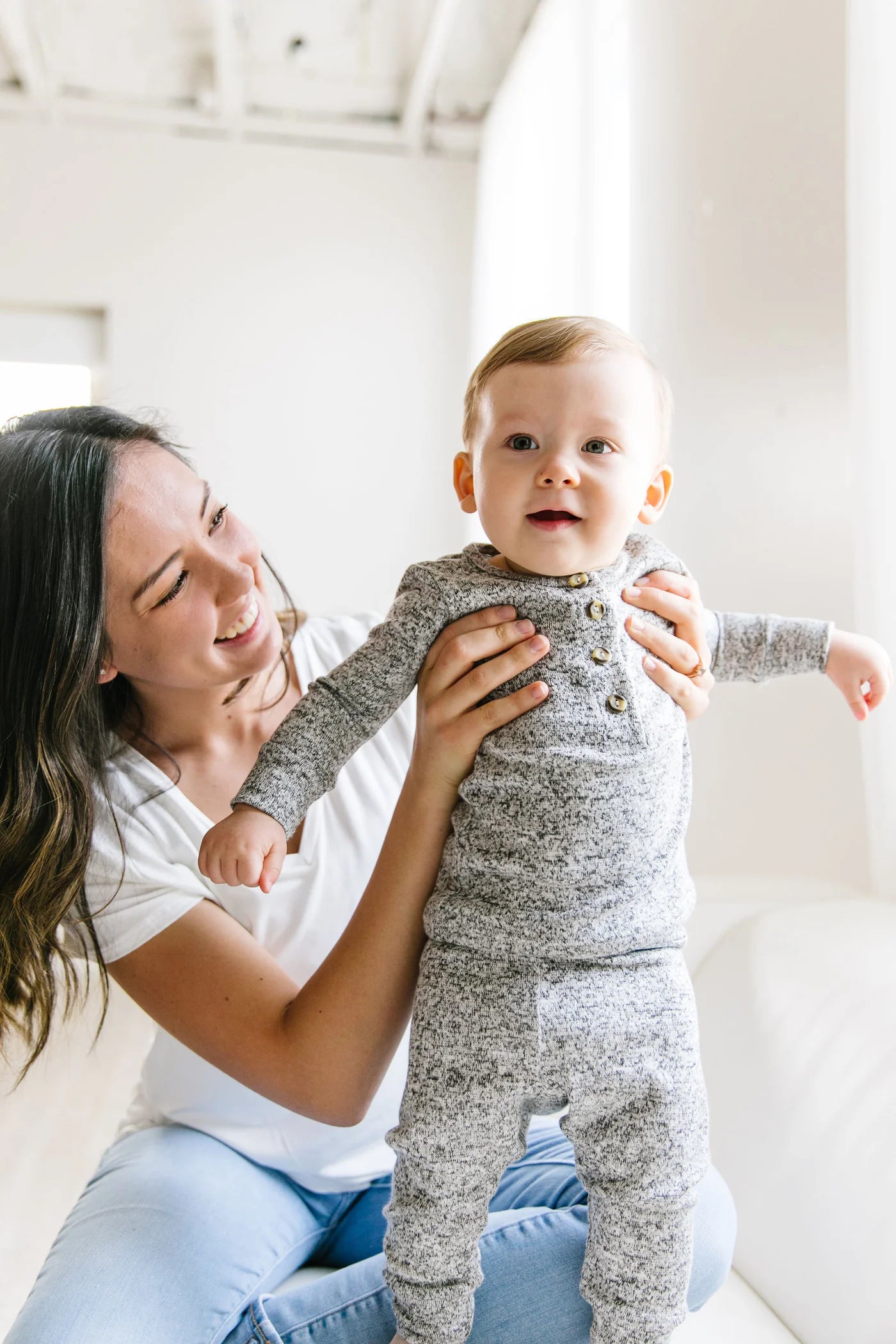 Lou Lou & Company Sam Plush Top, Bottoms + Hat Set