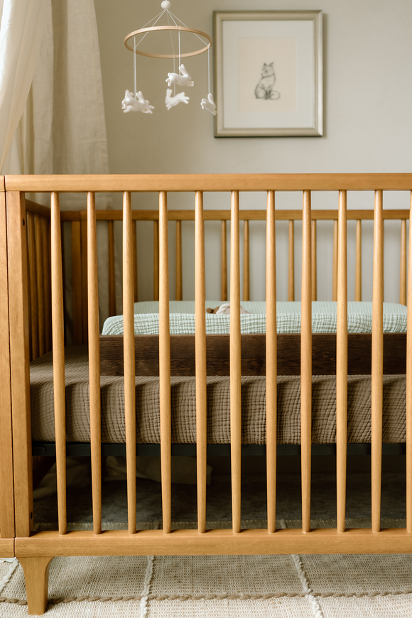 'Sea Moss' Sage Green Changing Pad Cover Twinkle Twinkle Little One