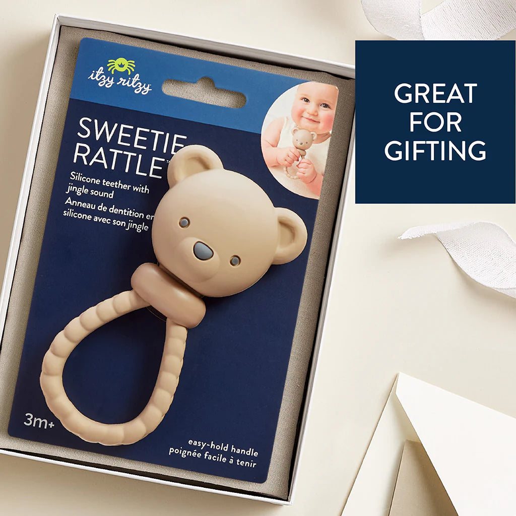 Sweetie Rattle™ Silicone Teether - Bear - Twinkle Twinkle Little One