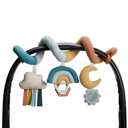 Bitzy Bespoke™ Itzy Bitzy Spiral Car Seat Activity Toy - Rainbow - Twinkle Twinkle Little One