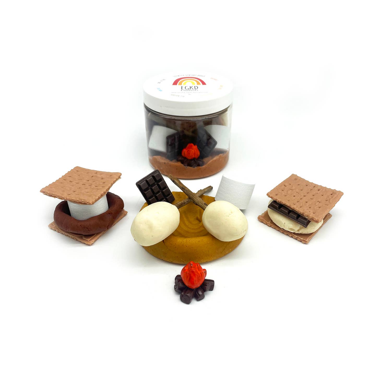 S'mores Play Dough-To-Go Kit - Twinkle Twinkle Little One