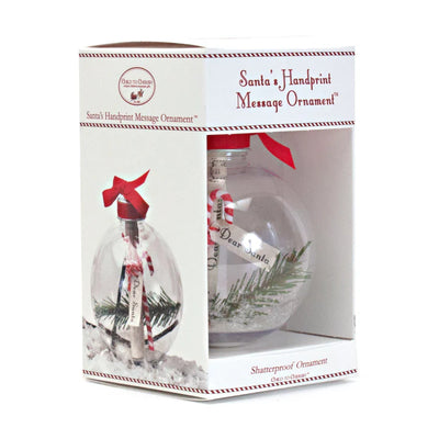 Santa's Message Handprint Ornament - Twinkle Twinkle Little One