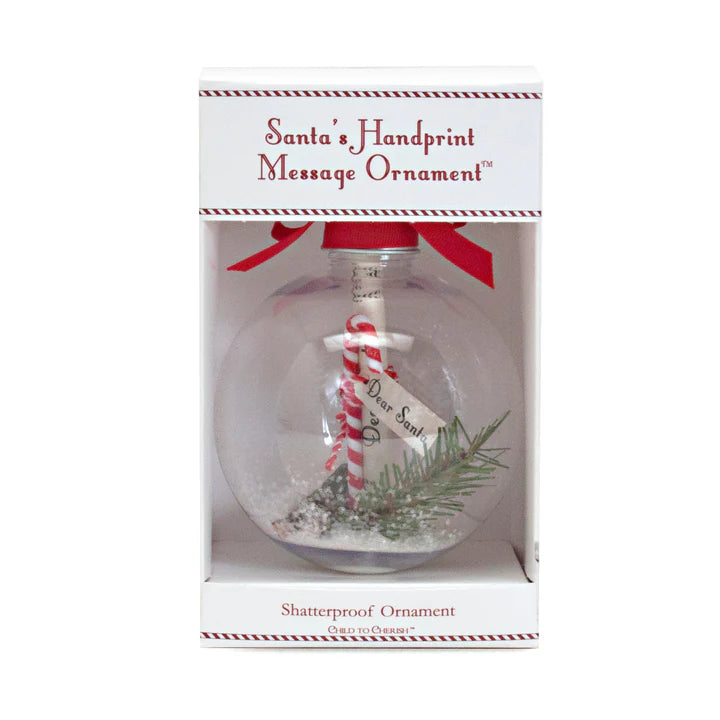 Santa's Message Handprint Ornament