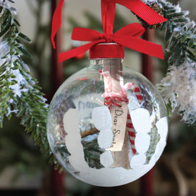 Santa's Message Handprint Ornament - Twinkle Twinkle Little One