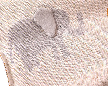 Savannah Safari - 3D Jacquard Sweater Knit Baby Blanket - Twinkle Twinkle Little One