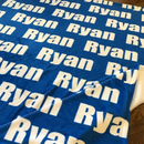 Sugar + Maple Plush Minky Fleece Personalized Blanket | Repeating Name - Twinkle Twinkle Little One