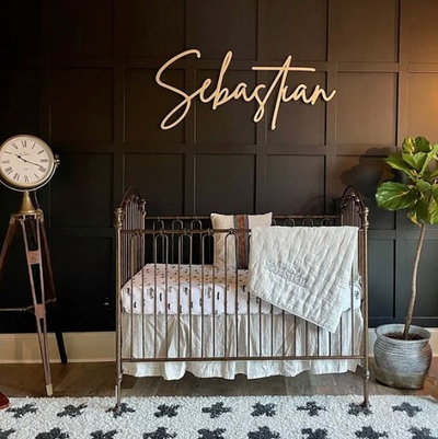 Sugar + Maple Personalized Wood Name Sign - Twinkle Twinkle Little One