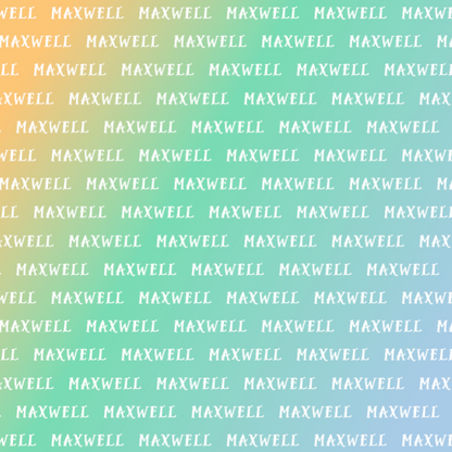 Sugar + Maple Plush Minky Fleece Personalized Blanket | Seaside Ombre - Twinkle Twinkle Little One