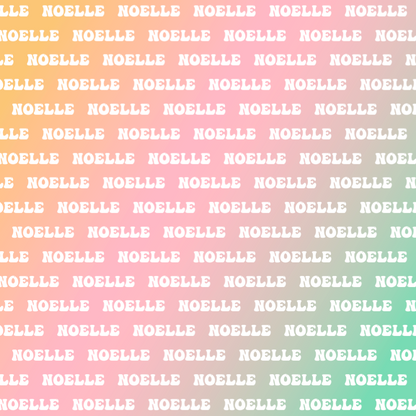 Sugar + Maple Plush Minky Fleece Personalized Blanket | Seashell Ombre - Twinkle Twinkle Little One