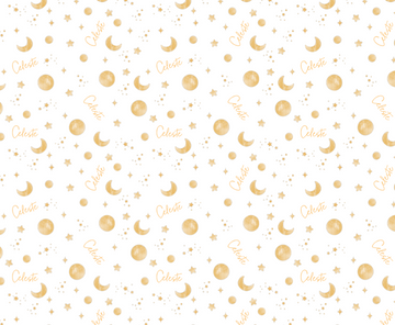 Sugar + Maple Plush Minky Fleece Personalized Blanket | Among the Stars - Twinkle Twinkle Little One