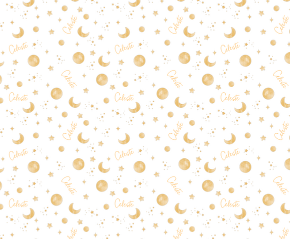 Sugar + Maple Plush Minky Fleece Personalized Blanket | Among the Stars - Twinkle Twinkle Little One