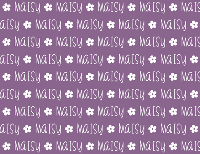 Sugar + Maple Plush Minky Fleece Personalized Blanket | Flower Icon Repeating Name - Twinkle Twinkle Little One