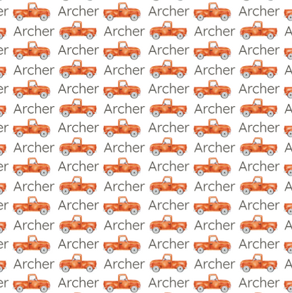 Sugar + Maple Personalized Bib | Trucks - Twinkle Twinkle Little One