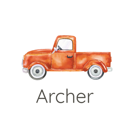 Sugar + Maple Personalized Bib | Trucks - Twinkle Twinkle Little One