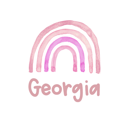 Sugar + Maple Personalized Bib | Rainbow - Twinkle Twinkle Little One