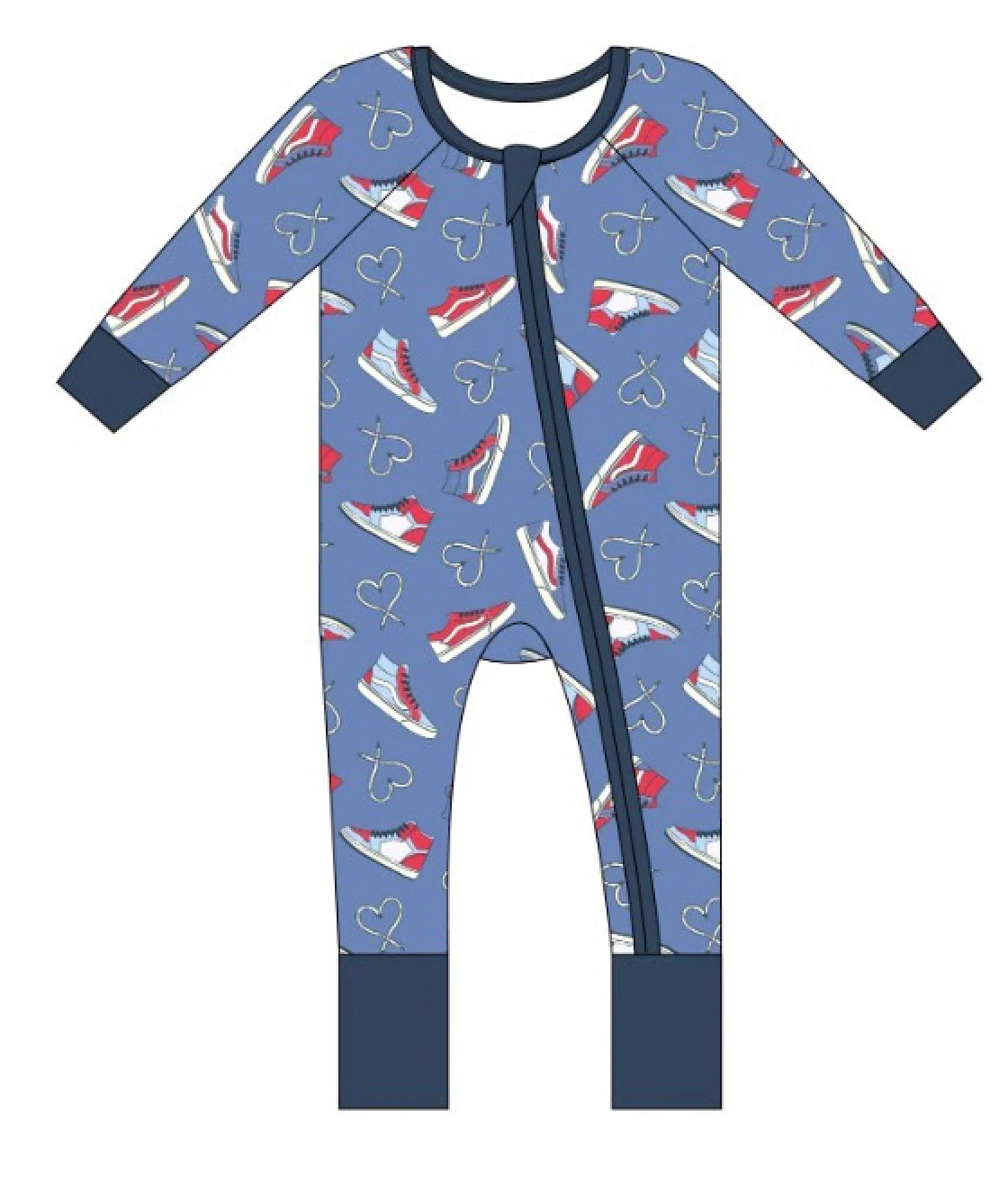 Sneaker Sweethearts Convertible Footies