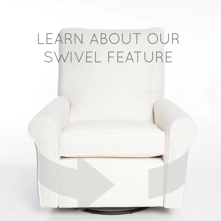 Oilo Orly Recliner + Swivel Nursery Glider